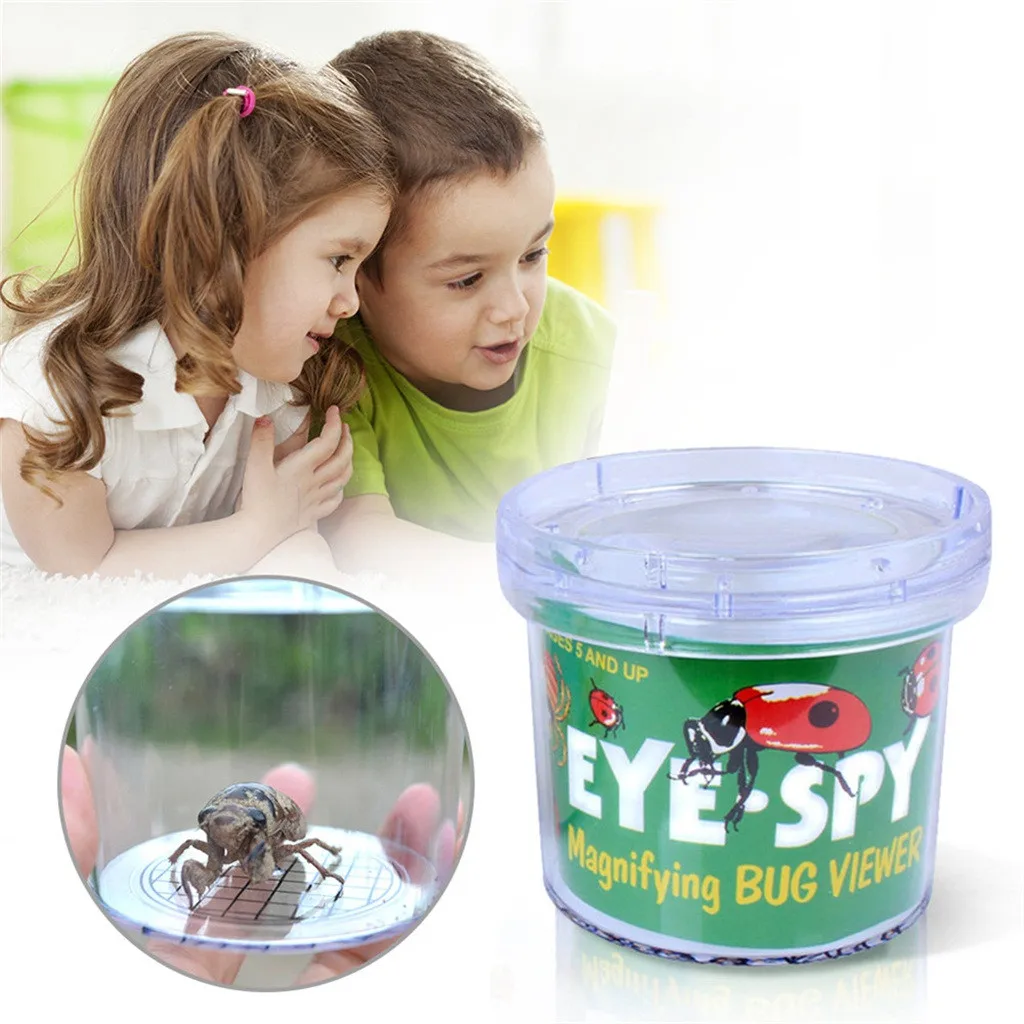 Bug Insect Viewer Magnifier Nature Observation Educational Box Holder Kids Toy N 