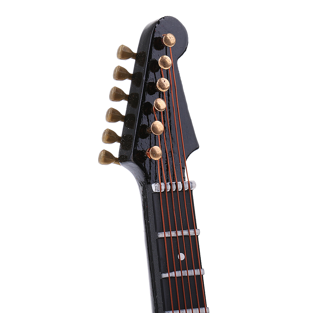 MagiDeal 1/6 Scale Wood Electric Guitar Model for 12 Inch Action Figure Accessory Kids Toys