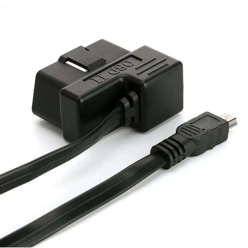 Replacement Car Head Up Dispaly OBD II 2 16 Pin to Mini USB Cable 1.8 Meter