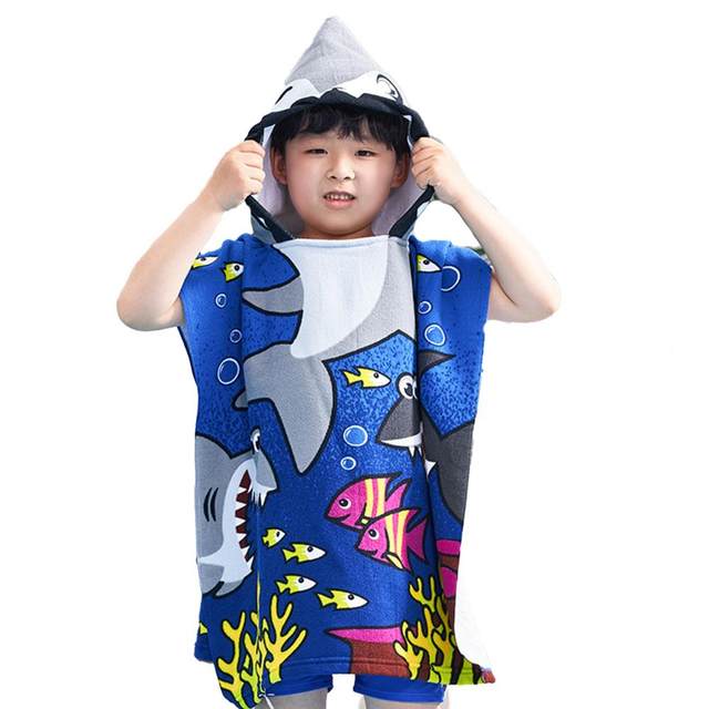 Asciugamano Poncho per bambini accappatoio in microfibra bambini Surf Pool  cambio accappatoio ragazza ragazzo asciugatura rapida spiaggia asciugamani  da bagno per bambini - AliExpress