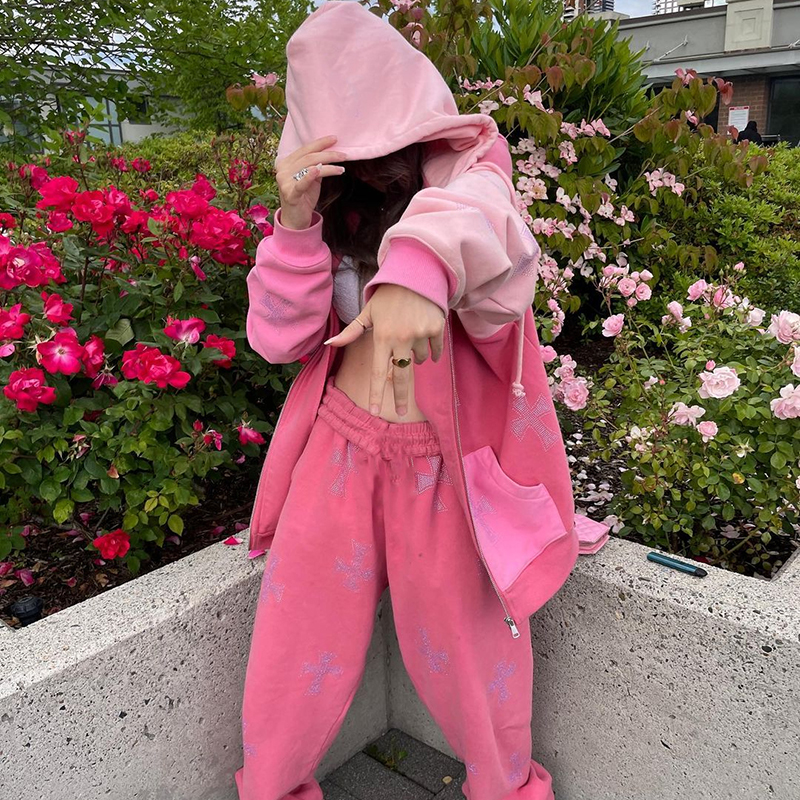 hoodies 90s feminino outono inverno oversized casaco outwear vintage streetwear