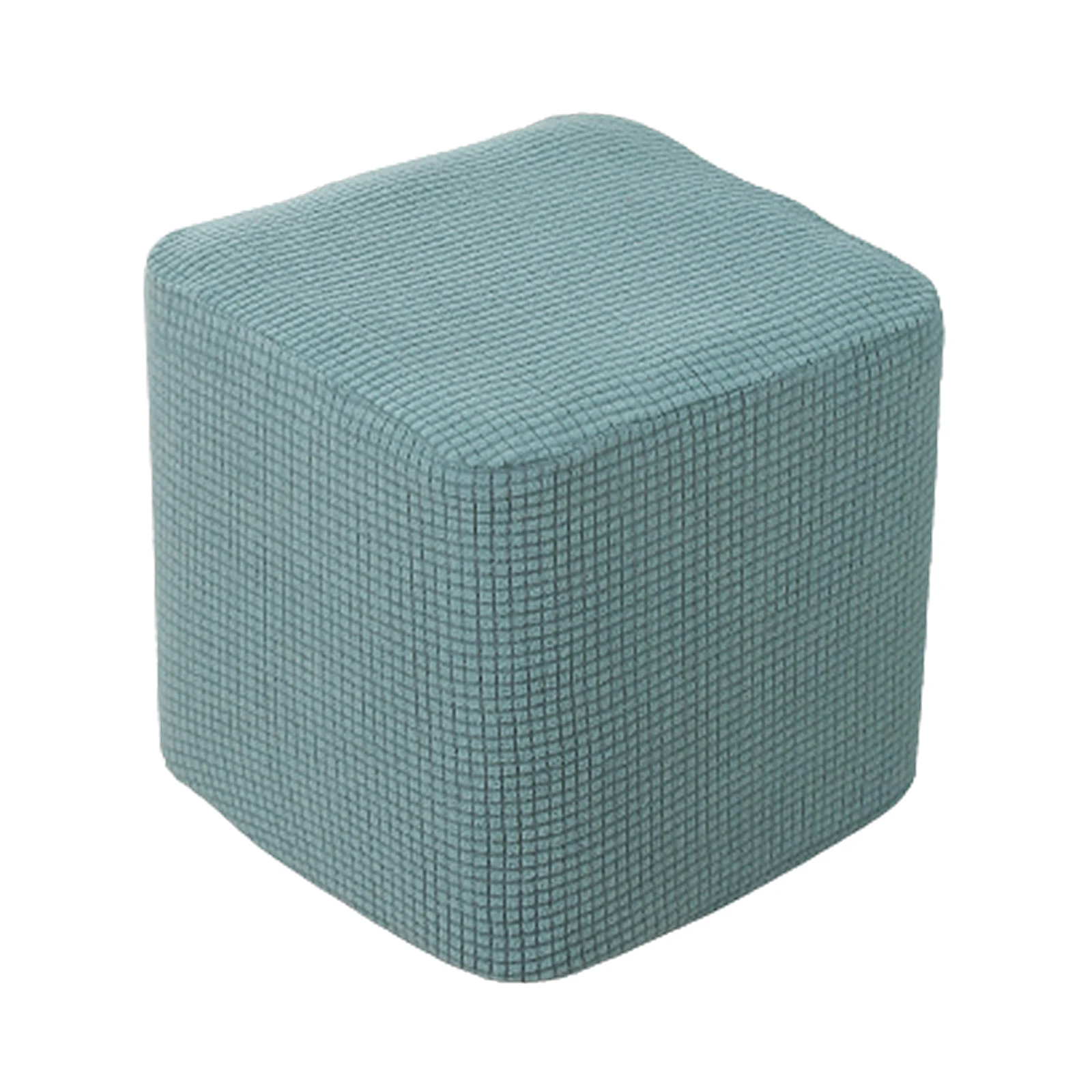 Stretch Footstool SlipCover Soft Rectangle Ottoman Cover with Elastic Furniture
