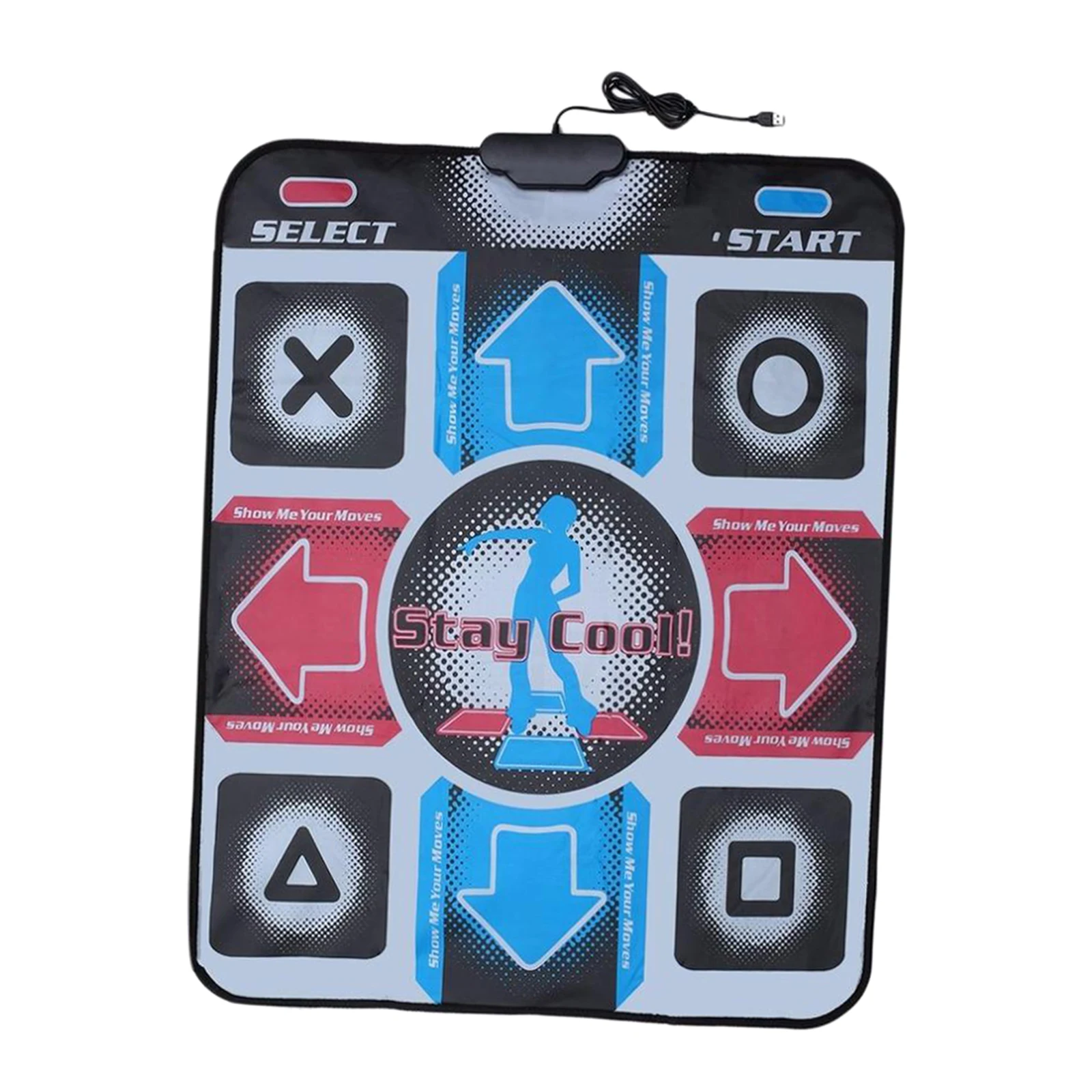 Portable Dancing Blanket USB Non-Slip Single Dancing Step Dance Mat Pad for Computer PC Video Household Game