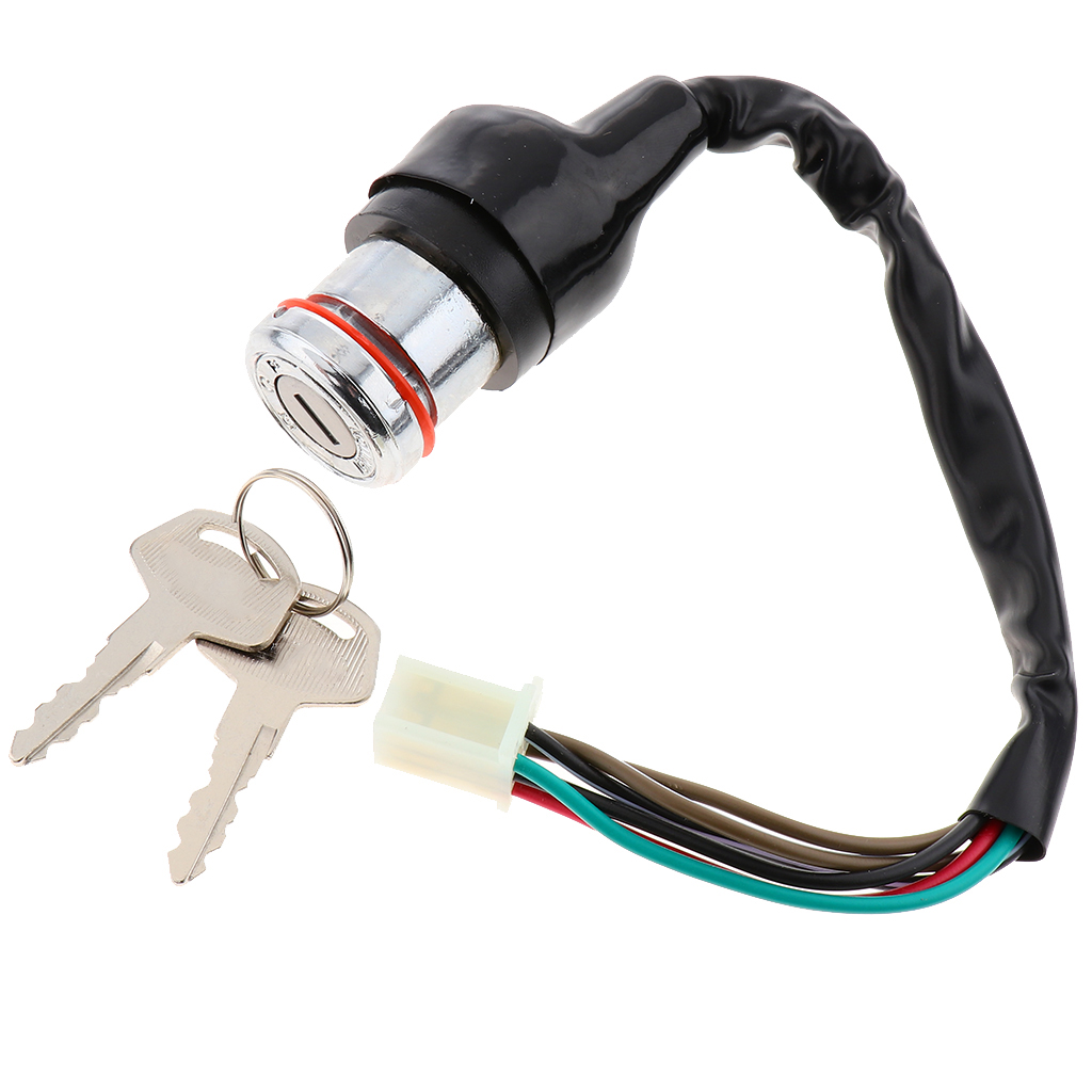 Black Metal Electric Ignition Key Switch for Suzuki GN 125 Scooter