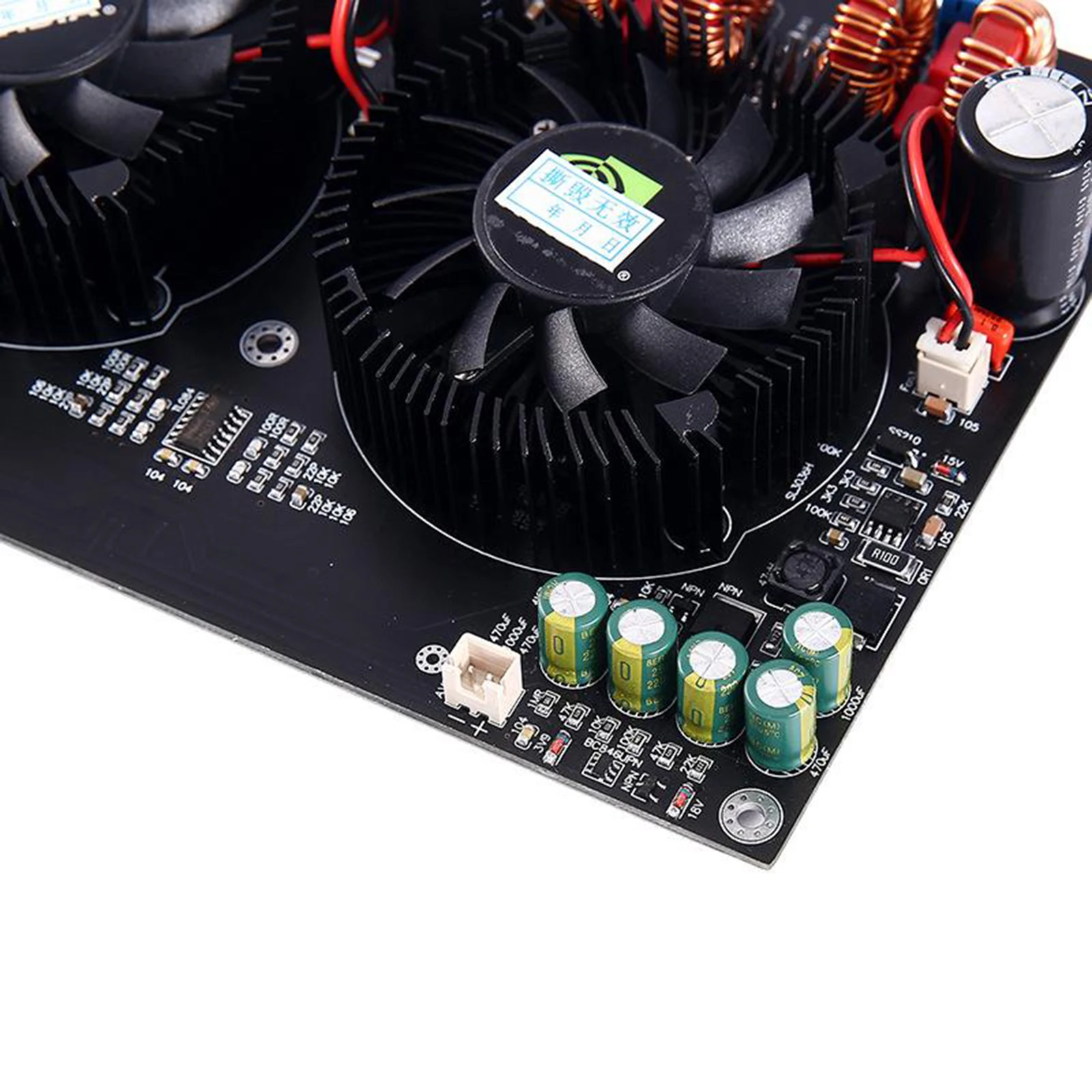 TPA3255 High Power Amplifier Board 6Channel DC24-48V 300W*6 & 3 Fan Design,