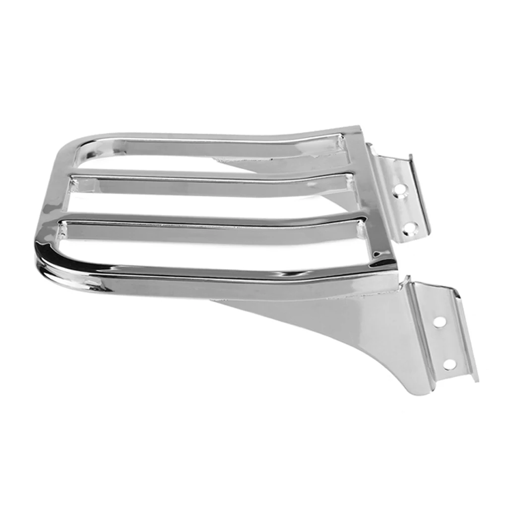 Motorcycle Sissy Bar Luggage Rack Tail Box Saddlebag Shelf Fit for