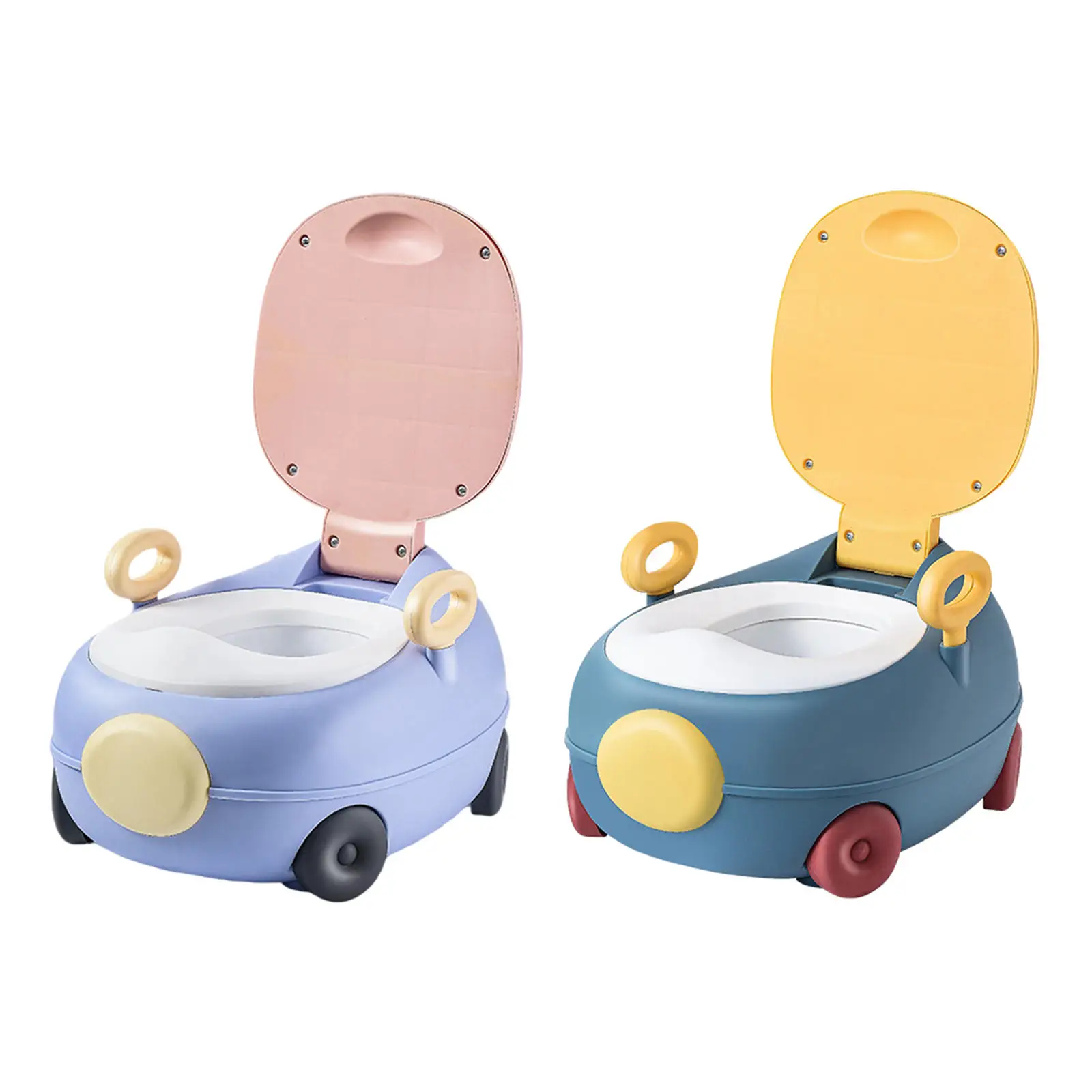 Fun Car Toilet Training Seat Non Slip Bathroom Trainer Safety for Boys Girls