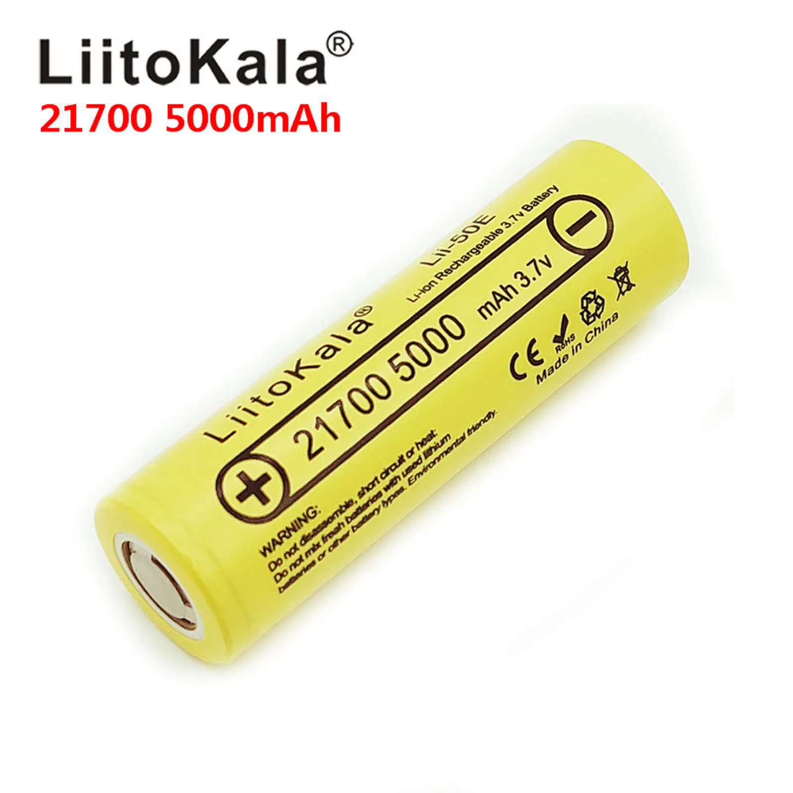 2020 Lii-50E 3.7V 21700 5000mAH Li-Ni Battery For High-power Appliances