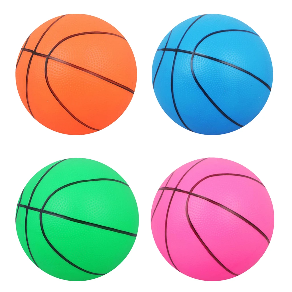 16cm Dia. Mini Inflatable Basketball Play Ball Kids Sports Play Toy Gift