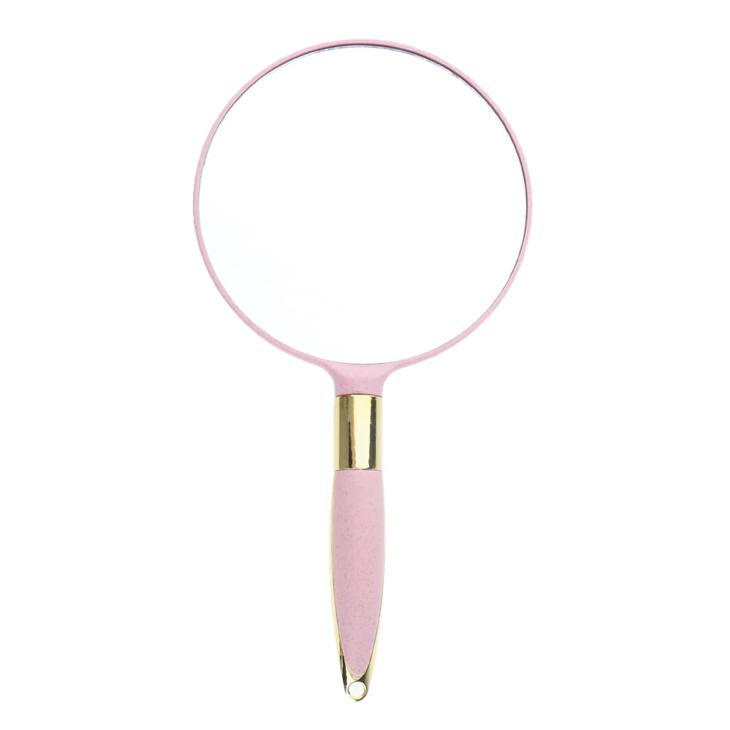 Light Portable Handheld Vanity Round Mirror Makeup Dresser Cosmetic Mirrors