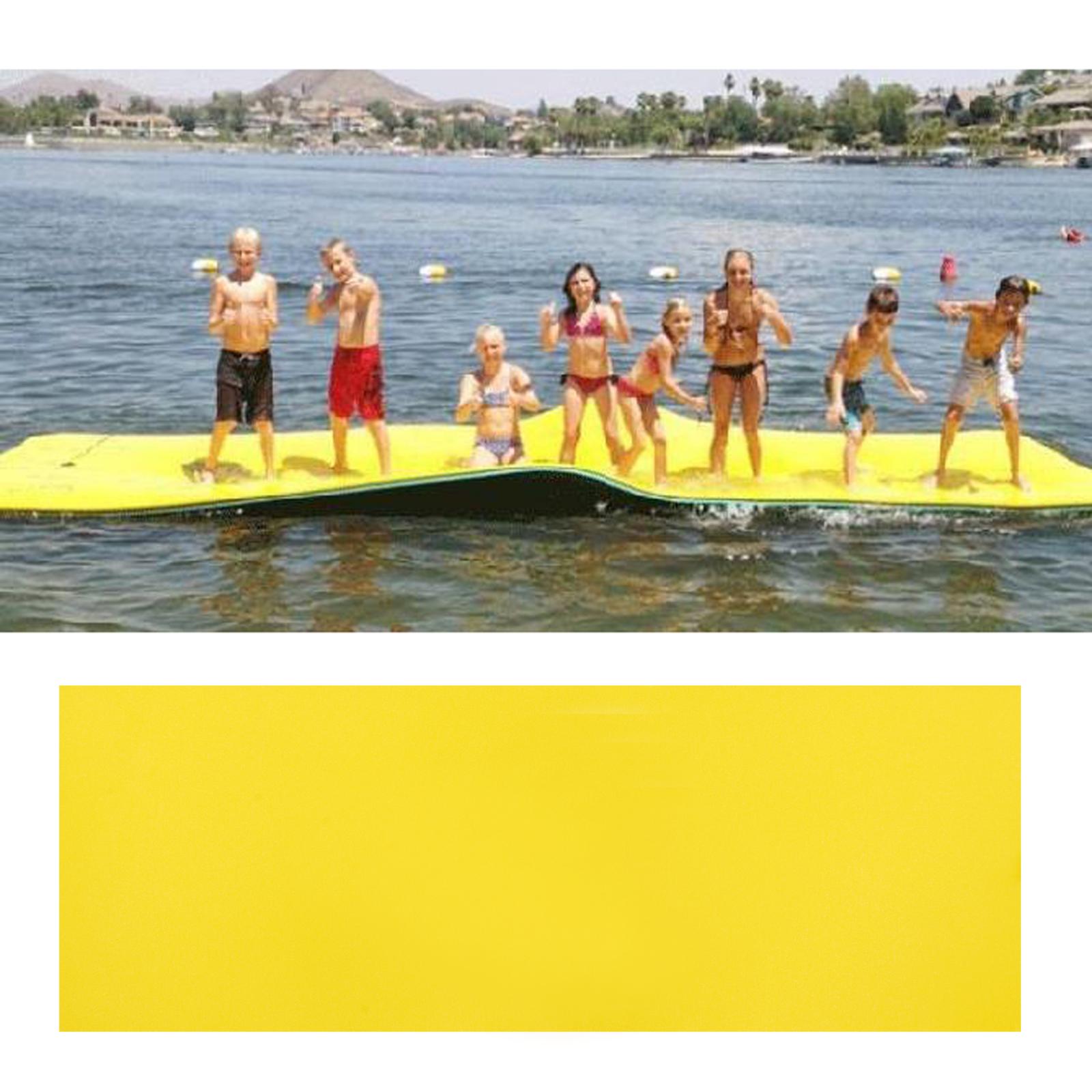 3 Layer Floating Water Pad Floating Oasis Foam Mat For Relaxing Yellow Pool Accessories Aliexpress