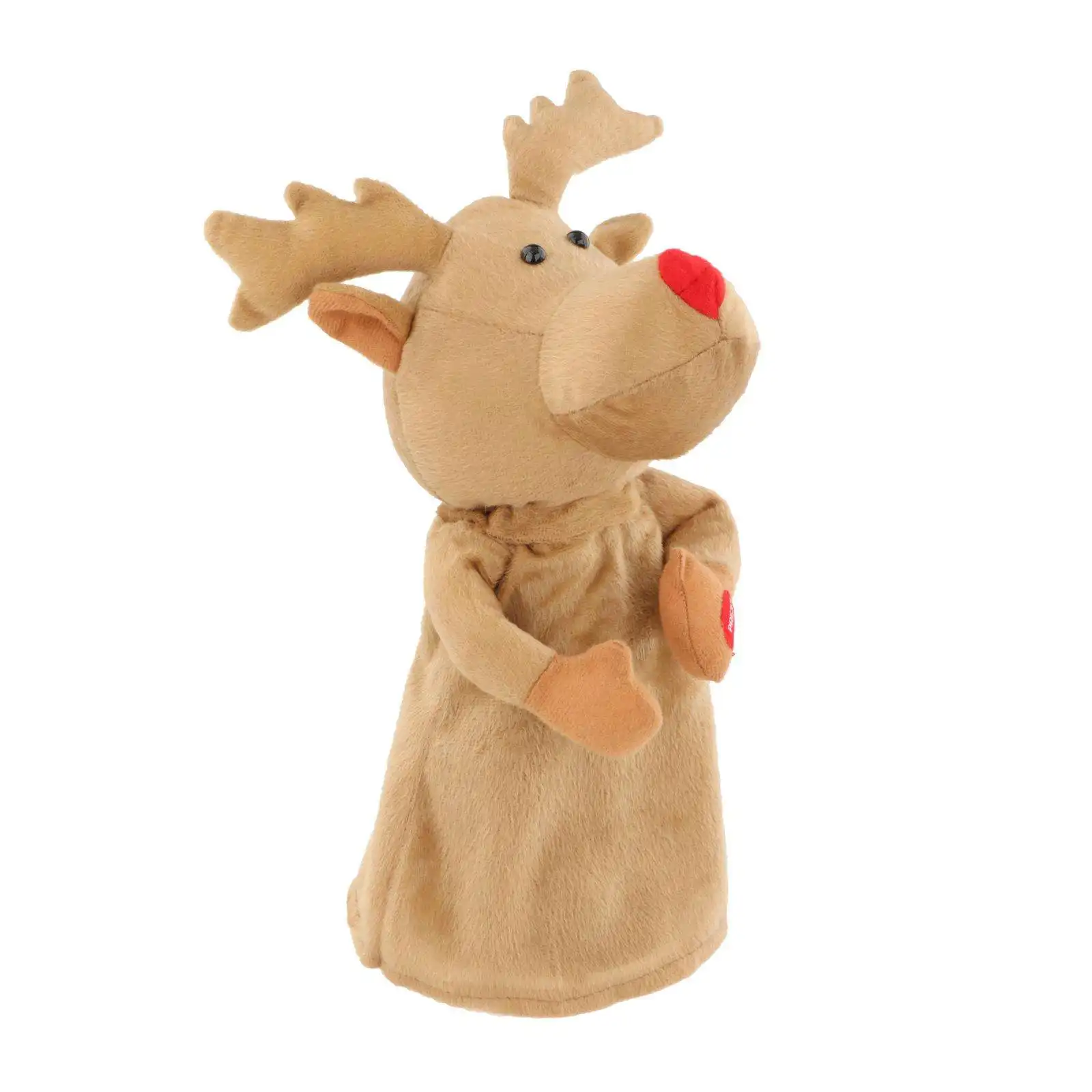 Rotating Deer Electric Reindeer Doll Toy Ornament Dancing Elk with Music Pendant Christmas for Home Decor Office Xmas Party Kids