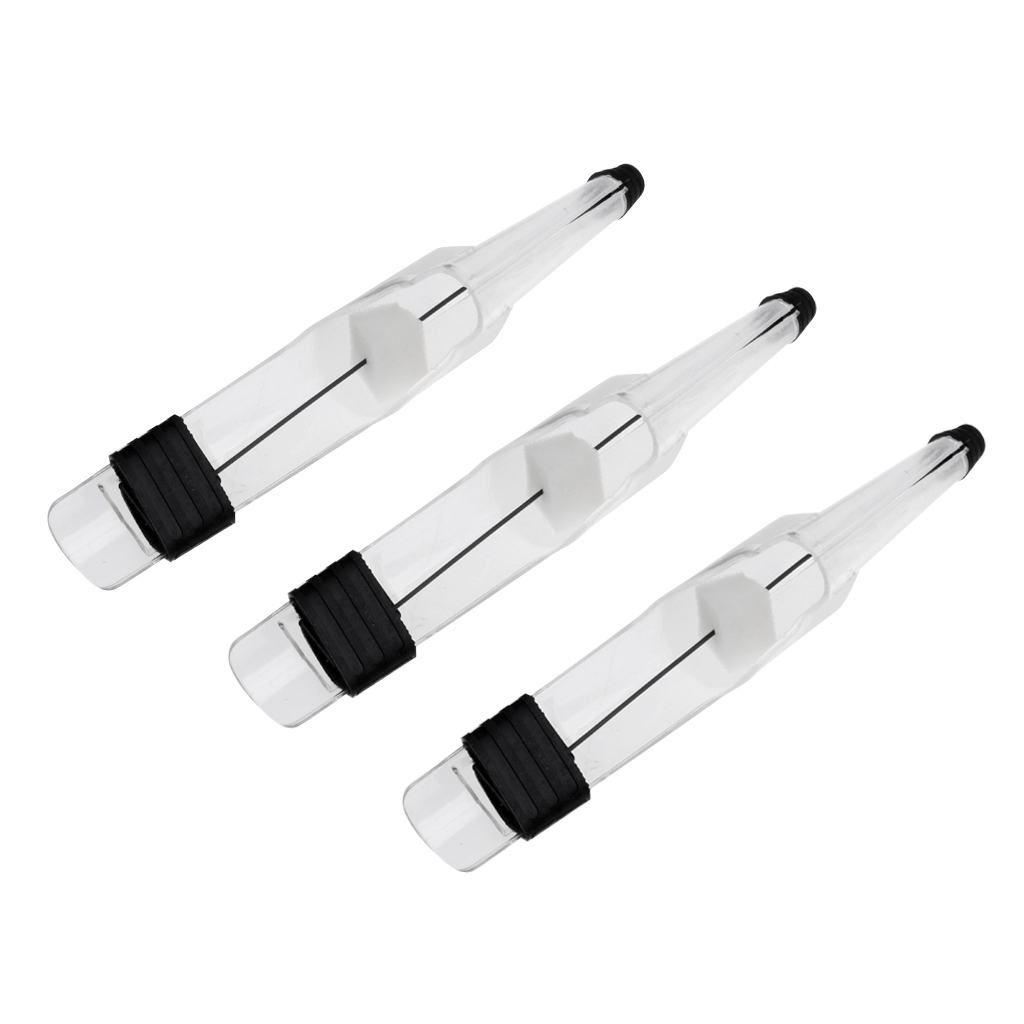 Pack Of 3 Rock Fishing Line Guide And Tip Protector Cover Premium Clear Cap Fishing Rods