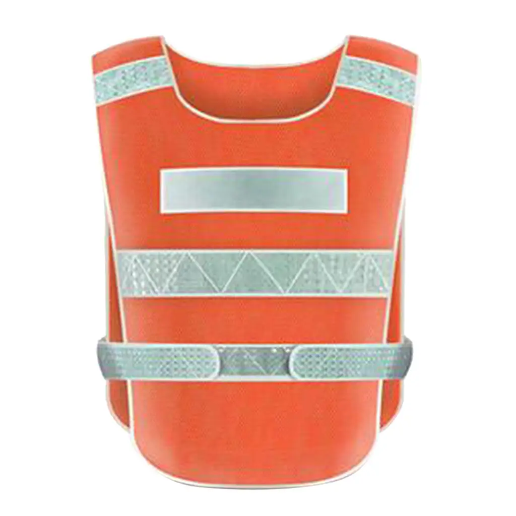 Adjustable Waist Hi-Vis Reflective Safety Vest for Running Construction Workwear