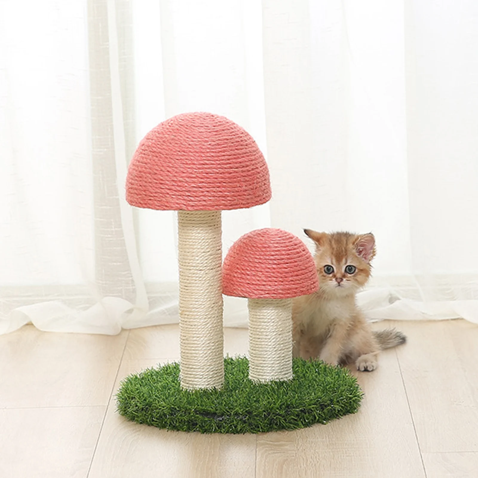 Cat Scratching Post Mini Mushroom Cat Scratcher Cat Furniture Scratching Post Pet Scratch Board Mushroom Scratching Post
