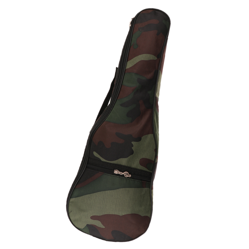 Camouflage Soft Gig Hand Portable Padded Bag Case with Strap for Uke Guitar