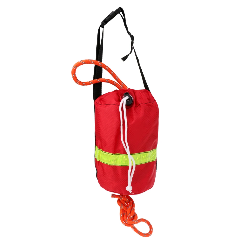 MagiDeal 16m/21m Kayak Reflective Throwline Water  Safe Throw Bag Floating Rope  Throw Line Kit