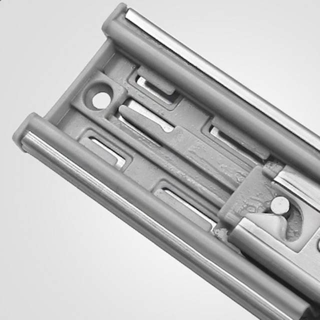  HBJSkcn Guía deslizante de cajón totalmente extendida, rieles  inferiores de amortiguación de 3 secciones, instalación inferior, 2 piezas  (9.843 in-21.654 in) : Herramientas y Mejoras del Hogar