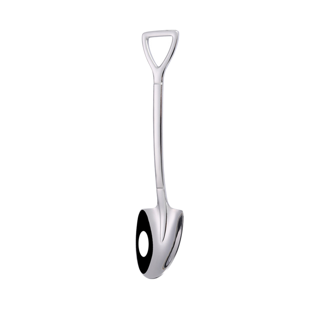 Coffee Spoon Cutlery Stainless Steel Retro Stainless Steel Shovel Ice Cream Spoon Scoop Creative Spoon tea-spoon Tableware