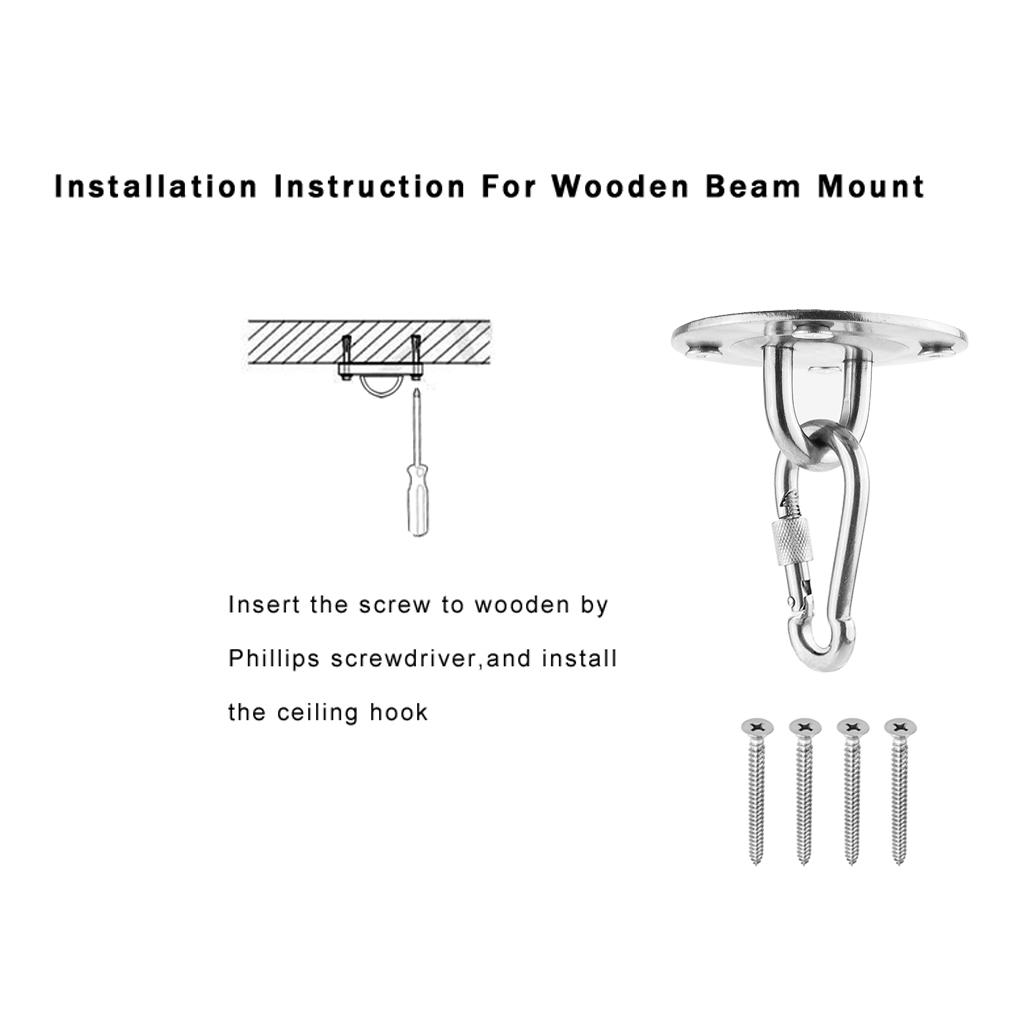 Heavy Duty Boxing Punch Bag Iron Hook Wall Mount Punching MMA Training Hanger