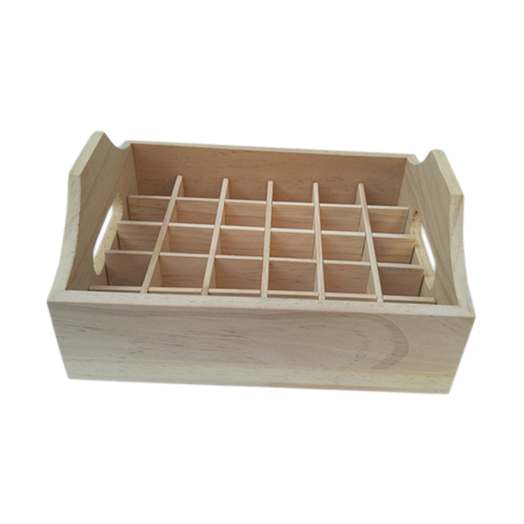 30 Slot Essential Oil Display Stand with Stainless Steel Storage Shelf