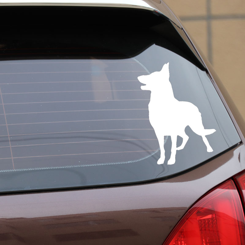 Auto Aufkleber Deutsch Schäferhund Nette Persönlichkeit Aufkleber Wasserdicht und Sonnenschutz Abdeckung Kratzer PVC 15*11cm – Detail 5
