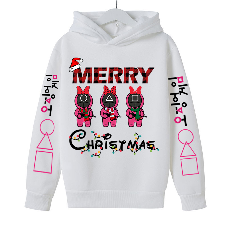Autumn/winter Sweater Squid Game Fashion Boys Girls Hoodie Sweatshirts Holiday gift Christmas Clothing Children's Clothing Autumn/winter Sweater Squid Game Fashion Boys Girls Hoodie Sweatshirts Holiday gift Christmas Clothing Children's Clothing