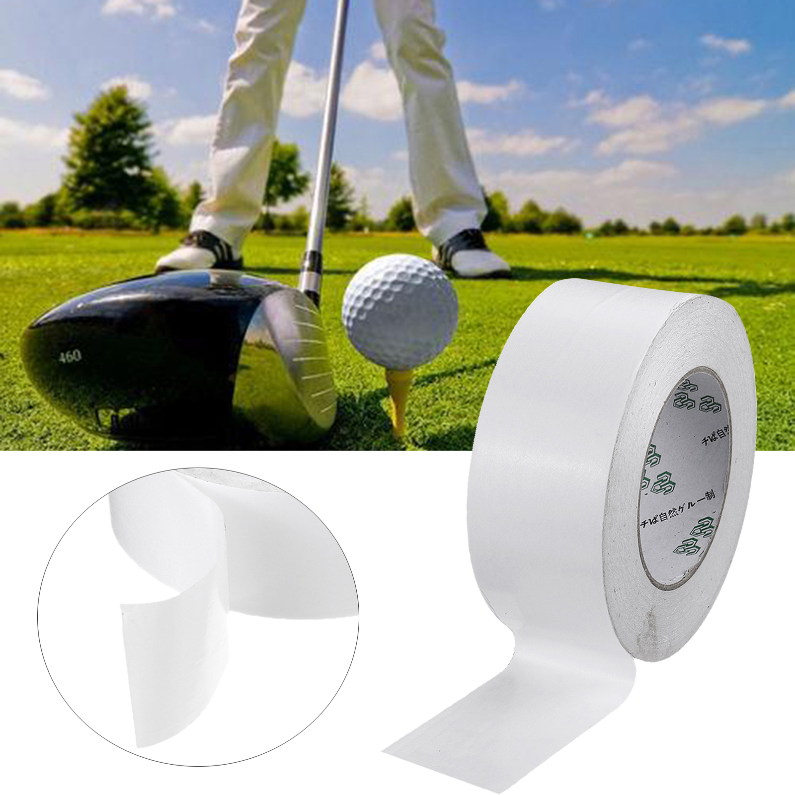 50m Golf Grip Tape Double-sided Adhesive Golf Grip Tape for Regripping Golf Clubs Caring Maintain Golf Accessories 18/25/35/50mm