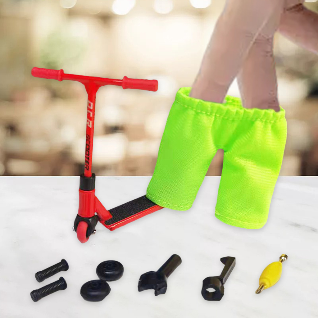 Alloy Finger Scooter Fingerboard Parts Skateboarding Interactive Finger Novelty Toys for Kids Party Favors Gift