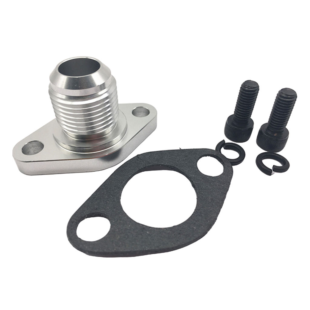 Billet Heavy Duty 12AN Aluminum Turbo Oil Return Drain Flange for T3/4 T04 GT40 GT50 GT55 Turbocharger Pipe Thread Designed