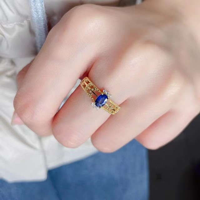 Cost of clearance blue sapphire ring