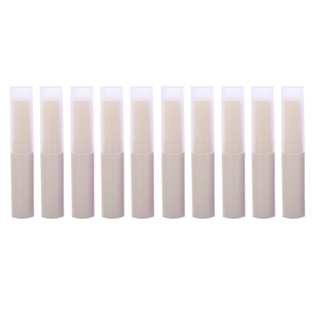 10 Pieces 4ml Empty Lipstick Lip Balm Lip Gloss Tubes Refillable Plastic Pipe Bottle Containers DIY Chapstick