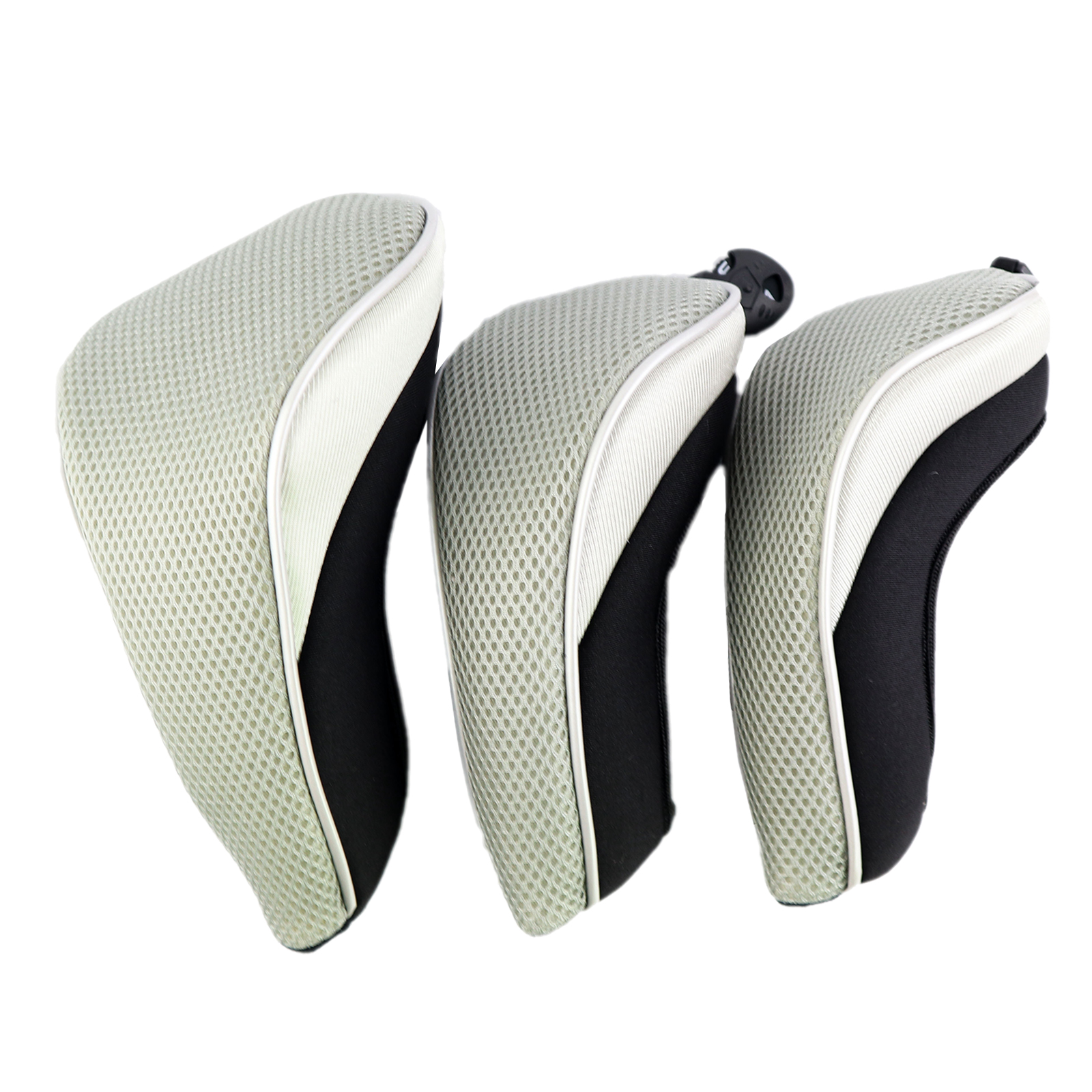 3x Golf Club Head Covers Golfing Headcovers for 460cc Driver Hybrid Putter Pole