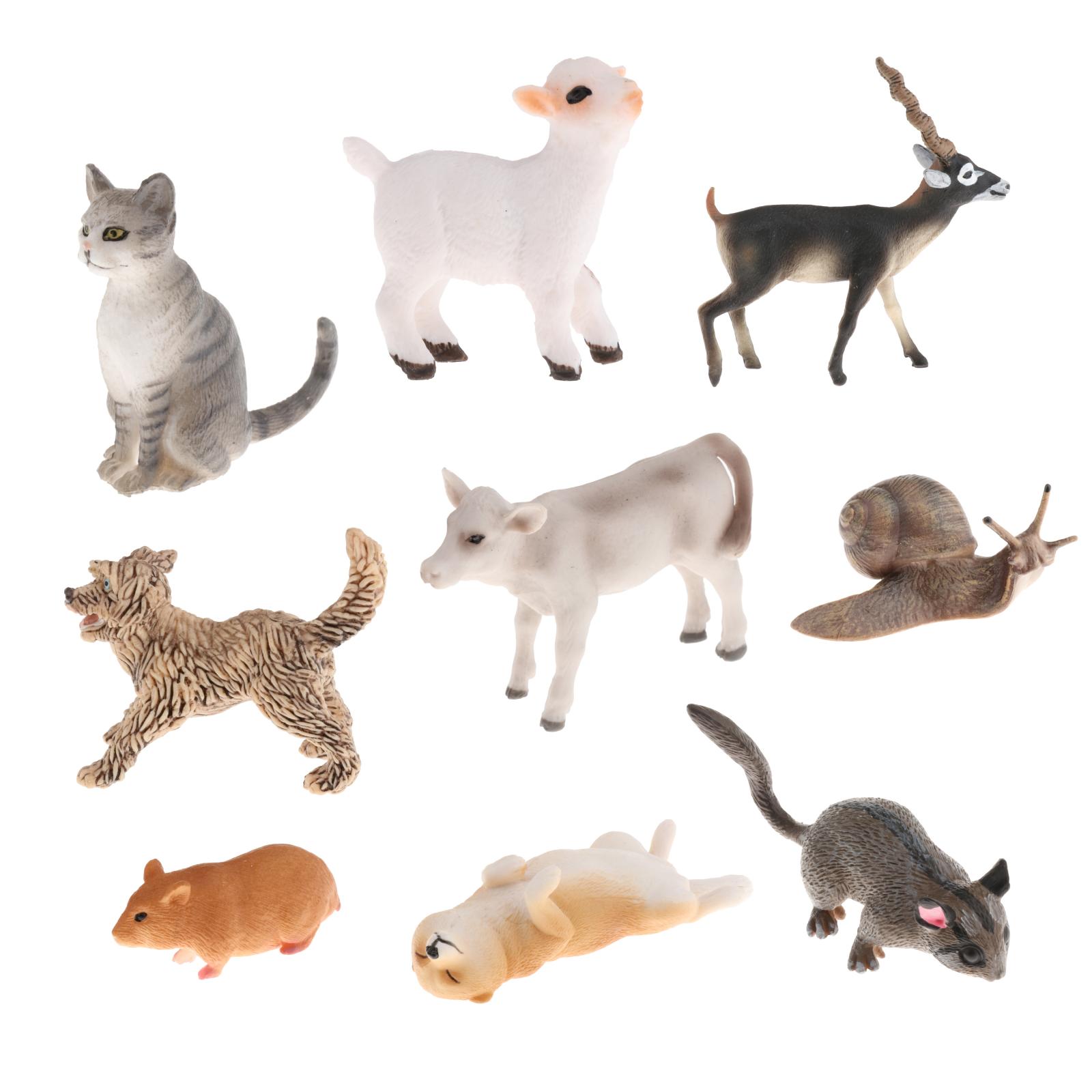 Simulated Action Figures Mini Animals Figurine Simulated Realistic Animals Home Decoration Gift