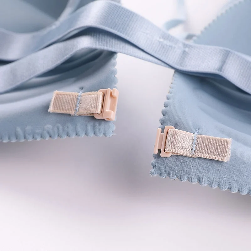 Women Floral Print Bra Front Buckle Underwear Seamless Padded Lingerie Bralette Beauty Cross Back Push Up Bras