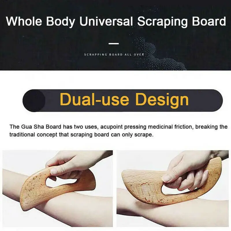 Professional Beech Gua Sha Massage Tool for Release Legs Arms Pain Relieves Guasha Stick Scraping Massager Board