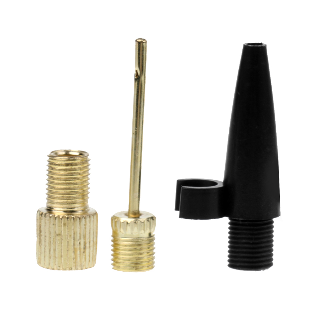 Perfeclan Lot 3pcs Presta to Schrader Valve Adapter Converter Bike Ball Inflating Pump Ball Needle Inflator