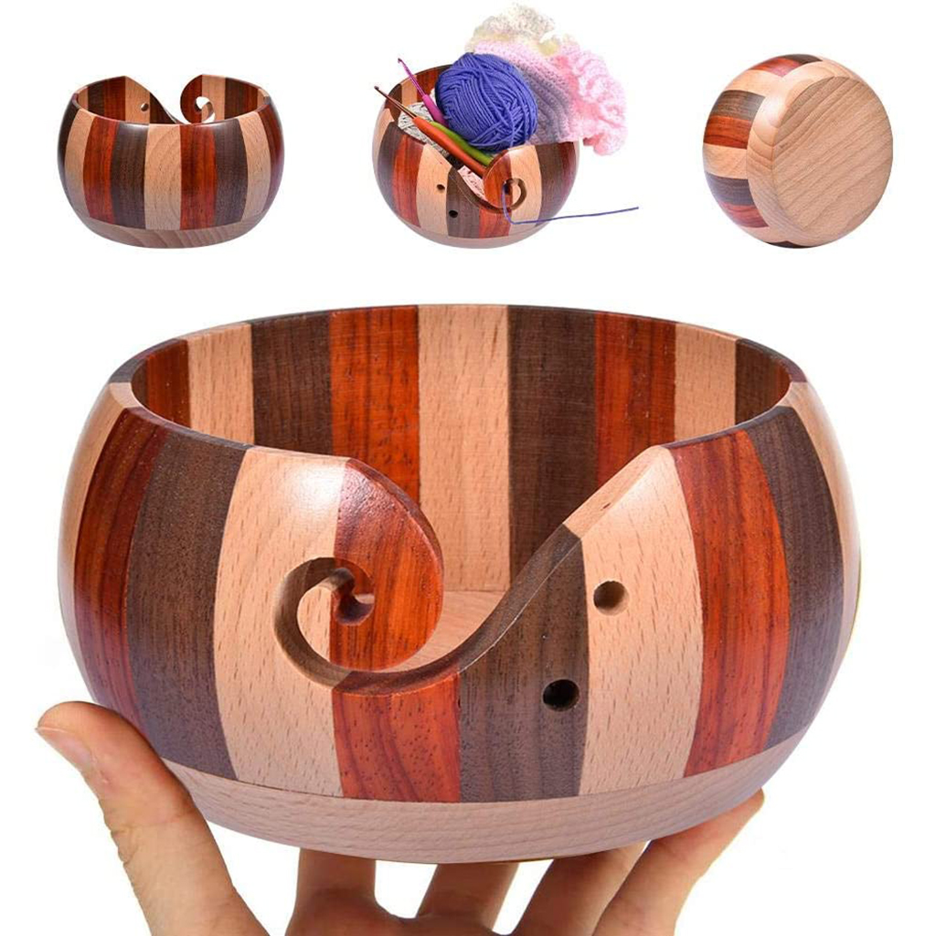 Yarn Bowl for Knitting, Crochet - Beautiful Gifts on All Occasions for Moms and Grandmothers 15cm