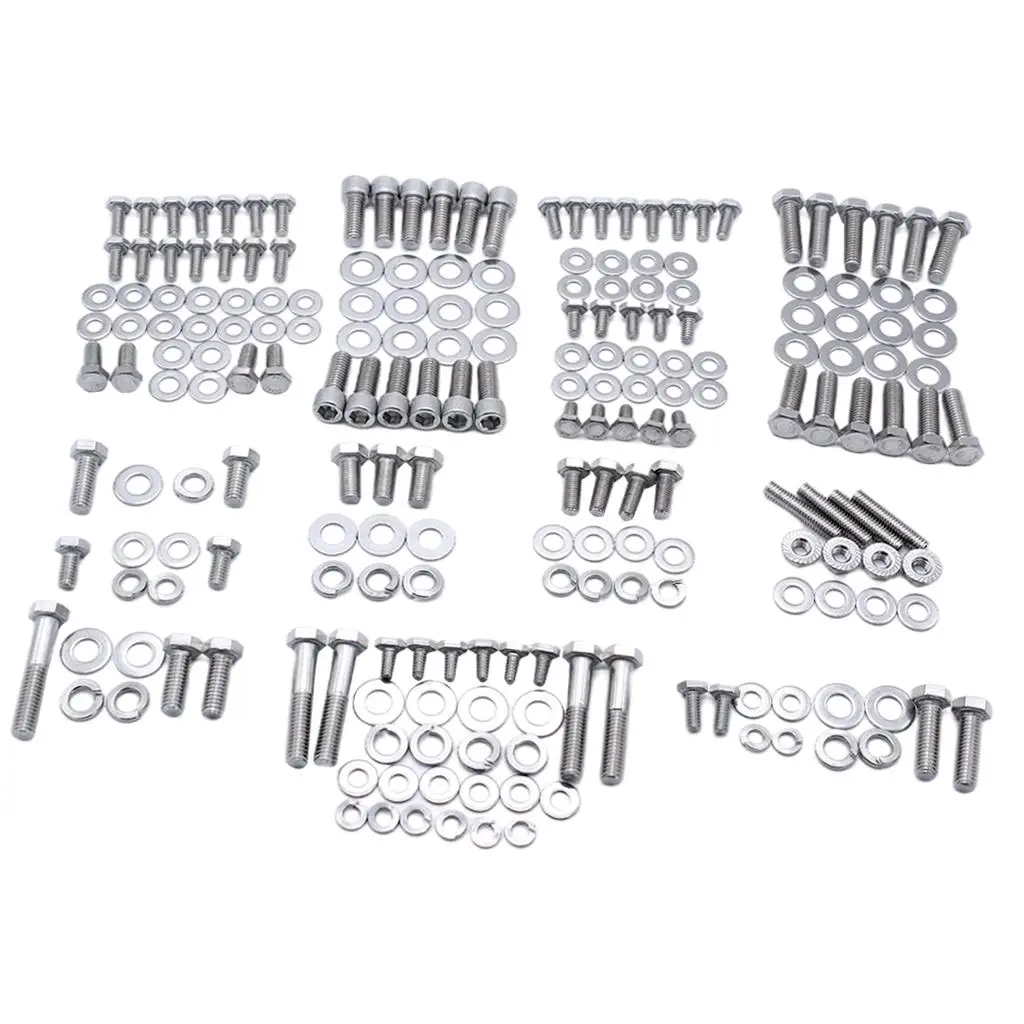 Engine Bolts Kit High Performance Small Block Fit for Chevy Sbc 265 327 350 400 Engines Accessories Durable Spare Parts