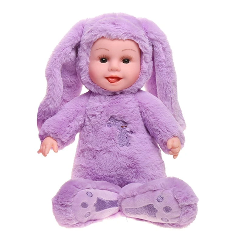 35cm Lovely Sleep Appease Lifelike Baby Plush Vinyl Doll Kids Toys Xmas Gifts US 