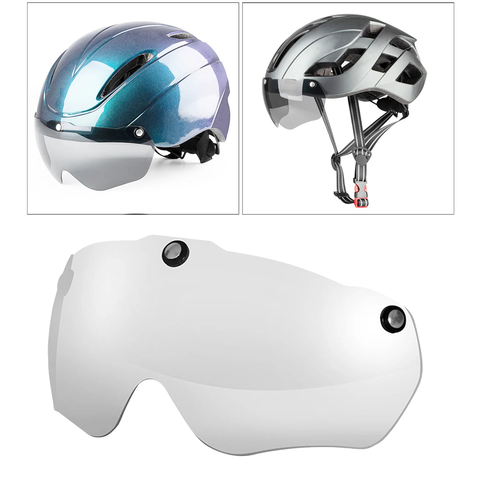 UV-Protect Goggles, Replacement Lens bicycleAnti-Impact Helmet Eye Shield Bicycle Triathlon Magnetic Visor Accessories