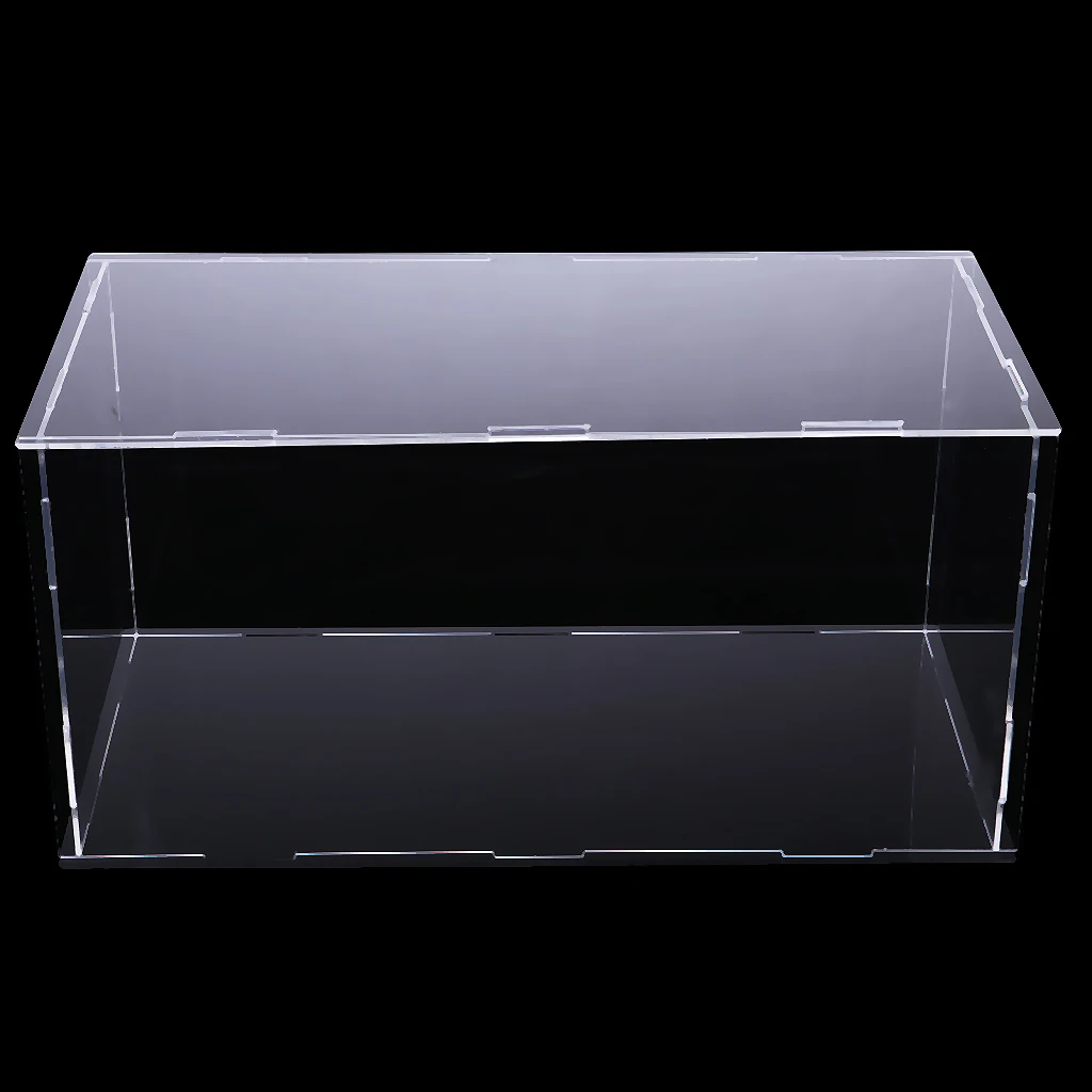 Clear Acrylic Display Case Dustproof Model Figures Protection Box 20x10x10cm