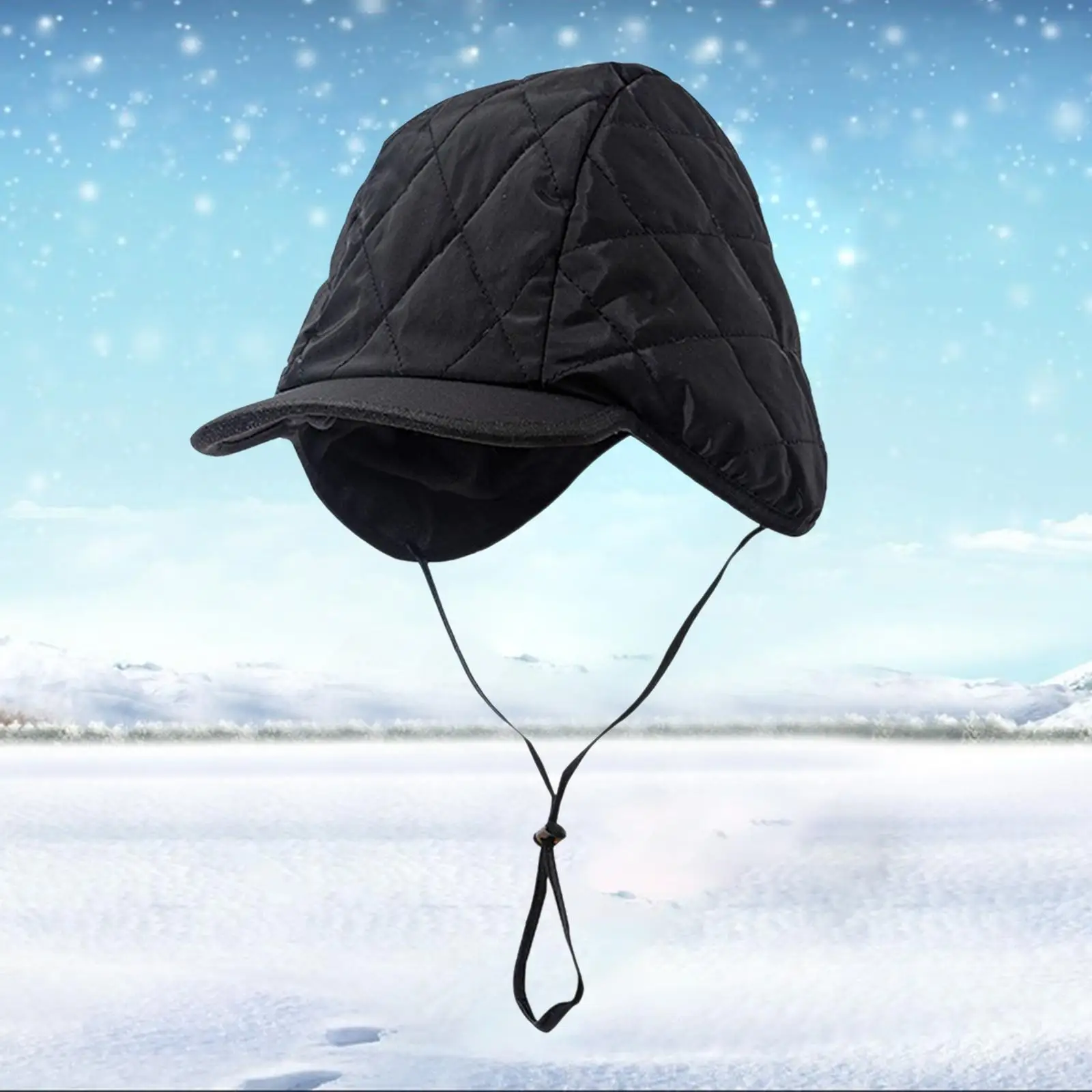 Men Women Winter Ear Trapper Hat Ski Protection Bomber Warm Soft Sports Face Mask Fleece Lined Hunting Windproof
