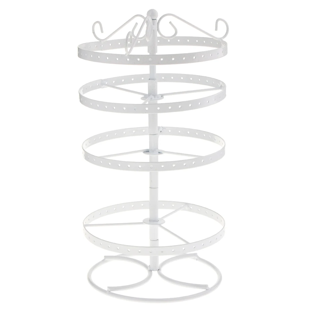 168 Hole Metal Earrings Jewelry Rotating Display Stand Rack, Earring Holder Hanger, Sturdy