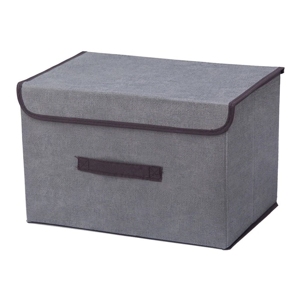 Foldable Storage Bin, Storage Box Closet Organizer for Shelf Cabinet Bookcase, Non-Woven Fabric