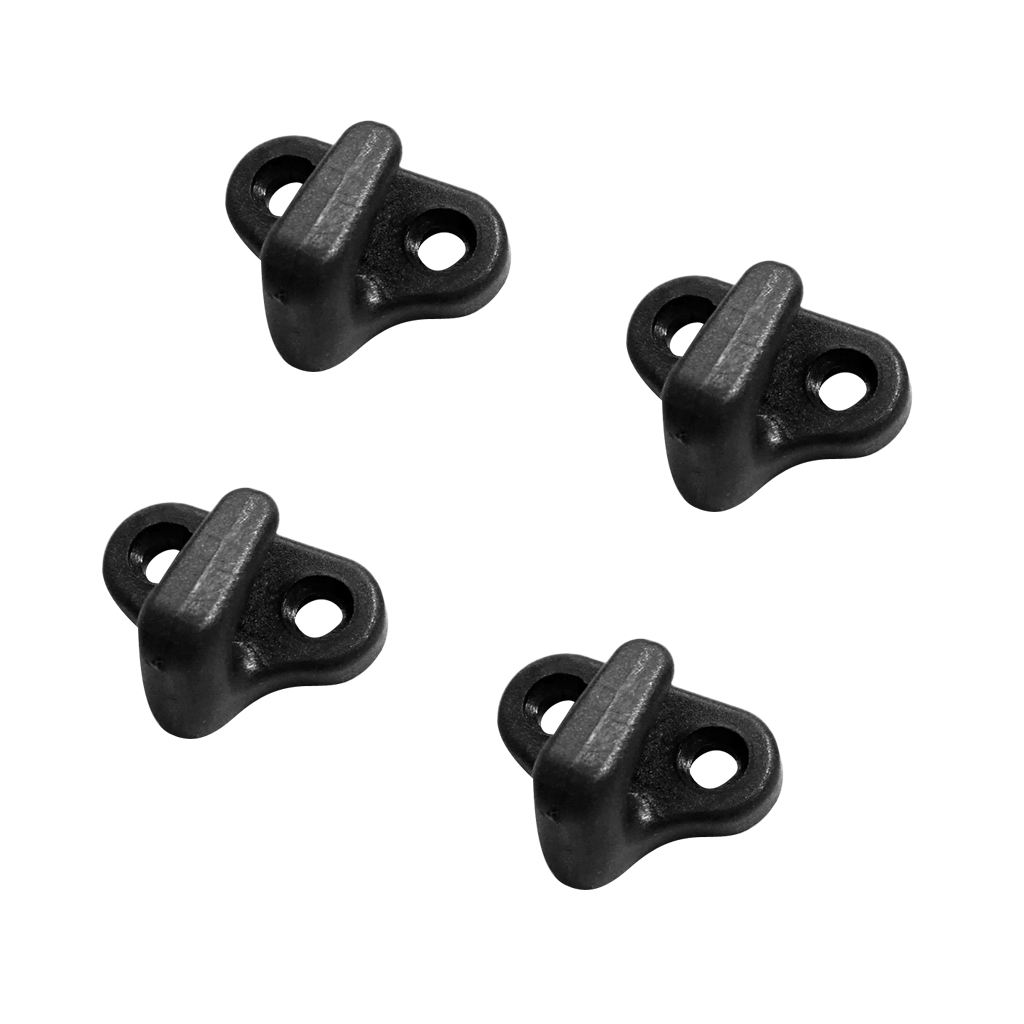 4x Durable Nylon Replacement Kayak Canoe Lashing Hooks /  Kit & Screws