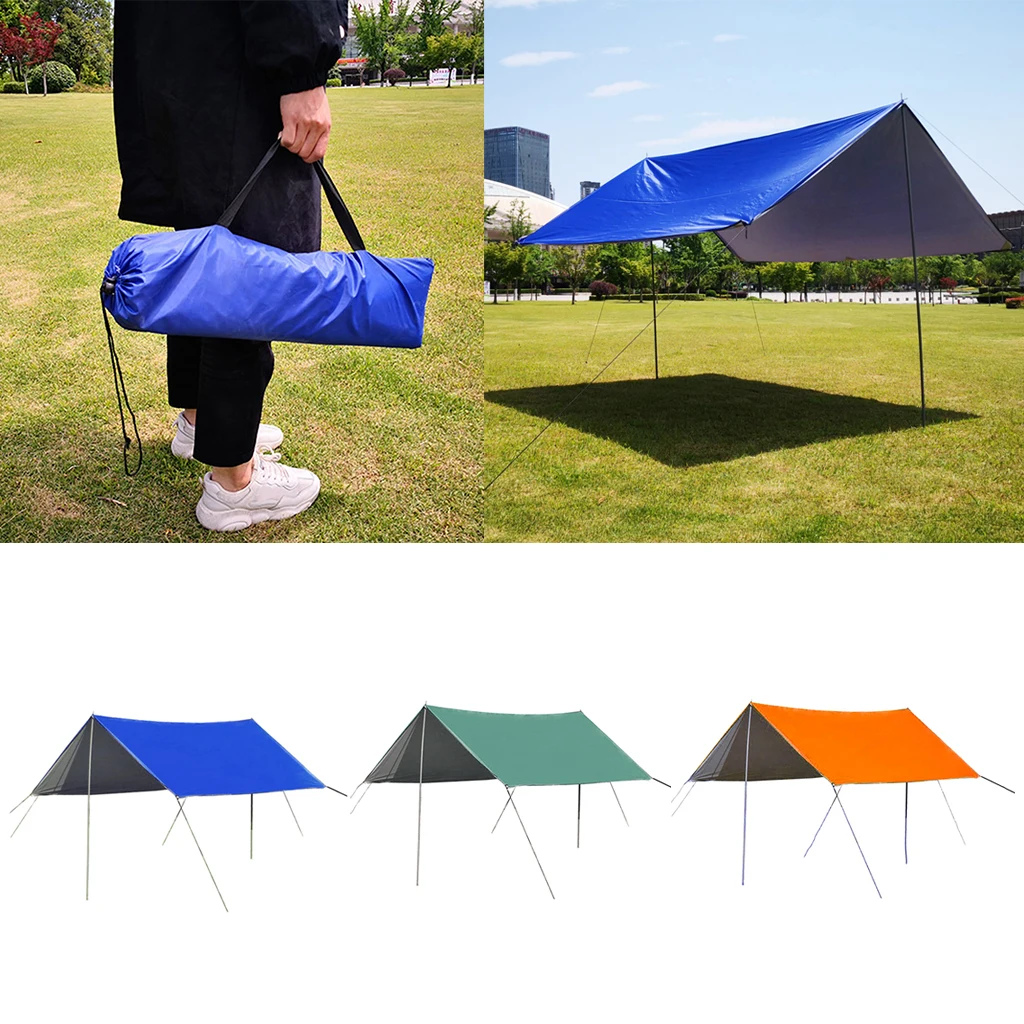 3-4 Person Sun Shelter With Sandbag Beach Camping Festival Fishing Hiking Garden Tent Tarp Canopy Shelters