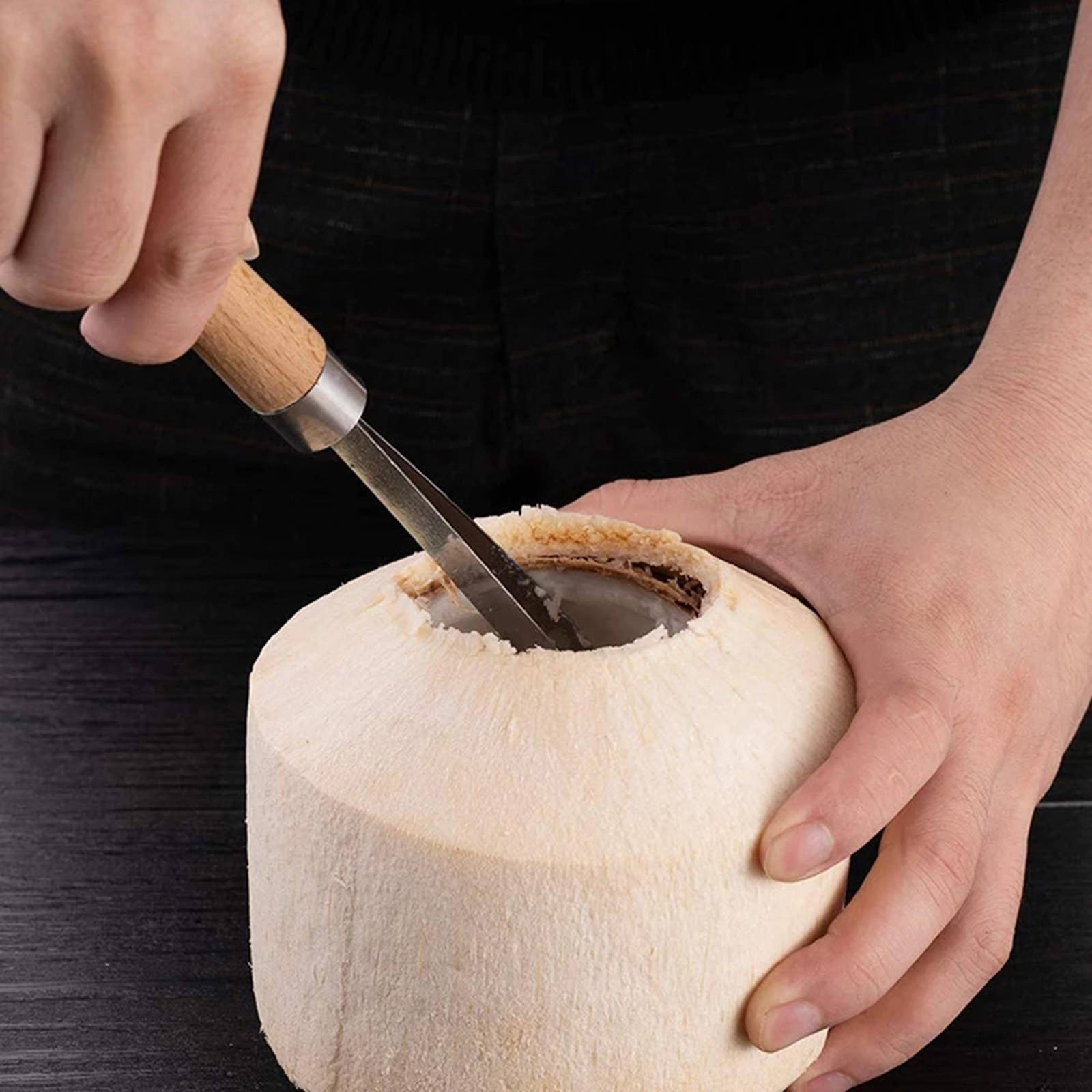 Handheld Coconut Shaver, Clean Practical Portable Metal Scaler Sculpting Tools, Slicer for Kitchen Sculpture Coconut Pottery