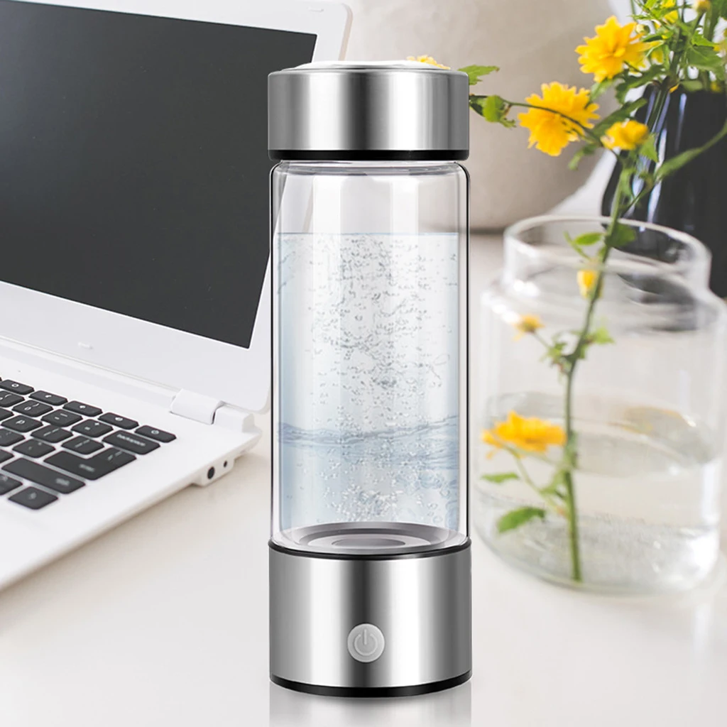 Durable Glass Hydrogen Generator Water Bottle Water Lonizer 10W 700-800ppb