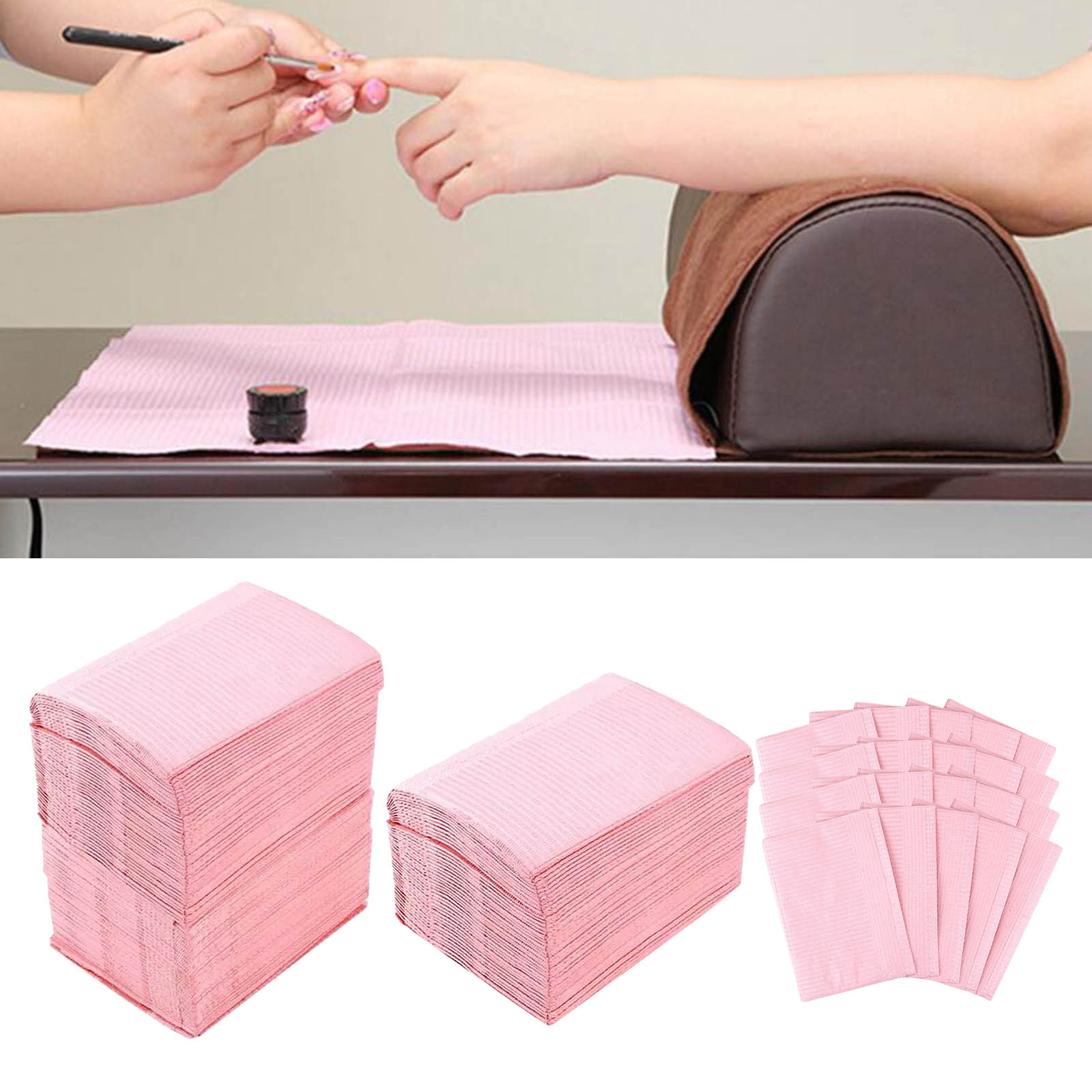 Pink Absorbent Tattoo Disposable Tattoo Cloth Towel Cleaning Pad Waterproof Paper Tablecloth Pad Tattoo Accessories
